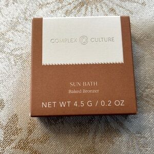 Complex culture baked bronze in sun bath